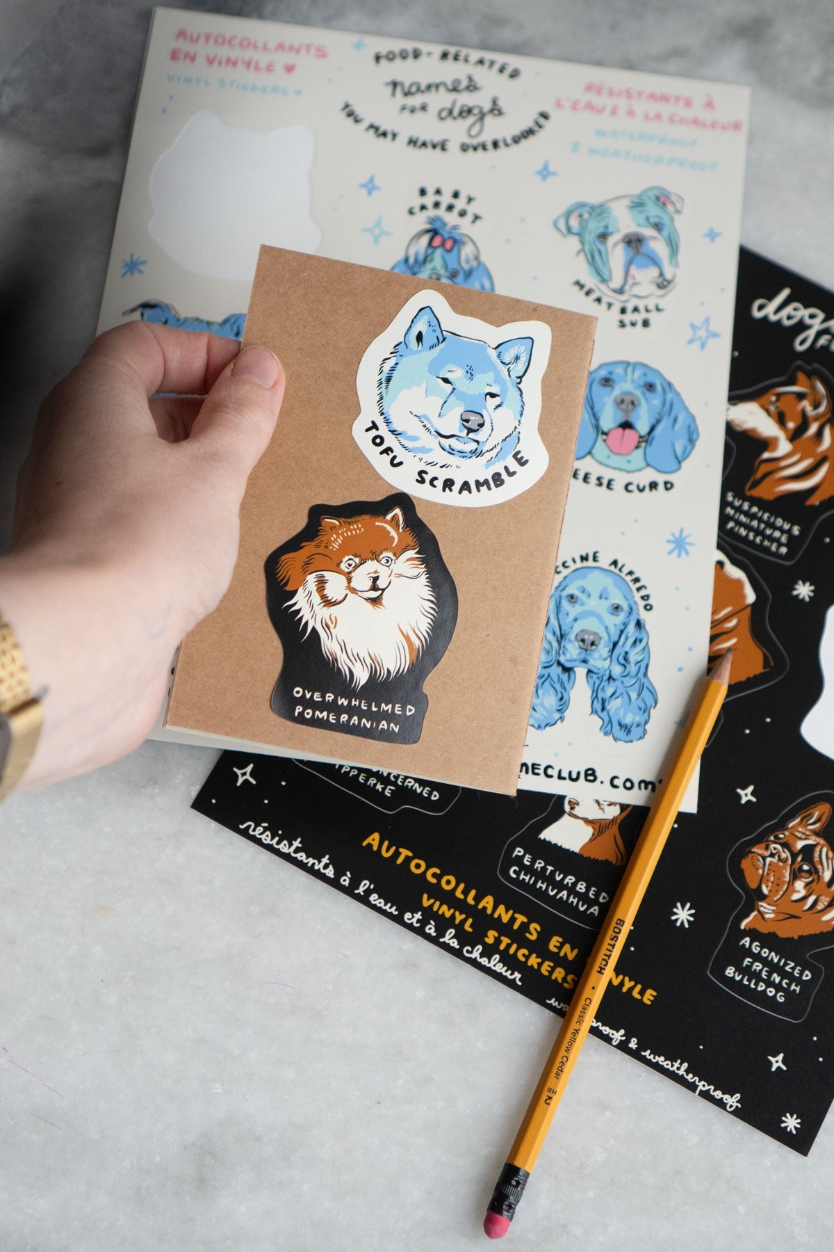 Food Dogs Mega Sticker Sheet