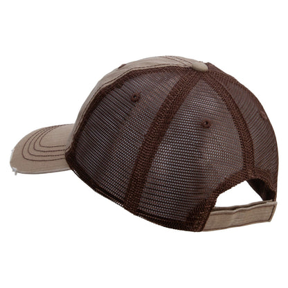U.S. Army Veteran Military Embroidered Low Profile Special Cotton Mesh Cap