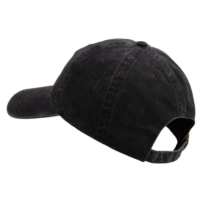101st Airborne Veteran Embroidered Washed Solid Pigment Dyed Cotton Twill Brass Buckle Cap