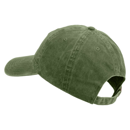 101st Airborne Veteran Embroidered Washed Solid Pigment Dyed Cotton Twill Brass Buckle Cap